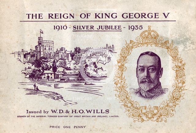The Reign of King George V, Silver Jubilee, cigarette card collectors book, c1935. Artist: Unknown