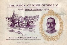 The Reign of King George V, Silver Jubilee, cigarette card collectors book, c1935