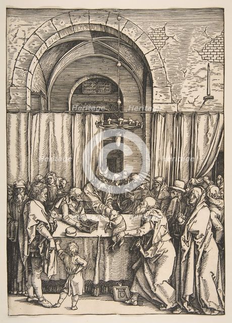 The Rejection of Joachim's Offering, from The Life of the Virgin, ca. 1504. Creator: Albrecht Durer.