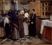 The Relic oil by Joaquin Sorolla
