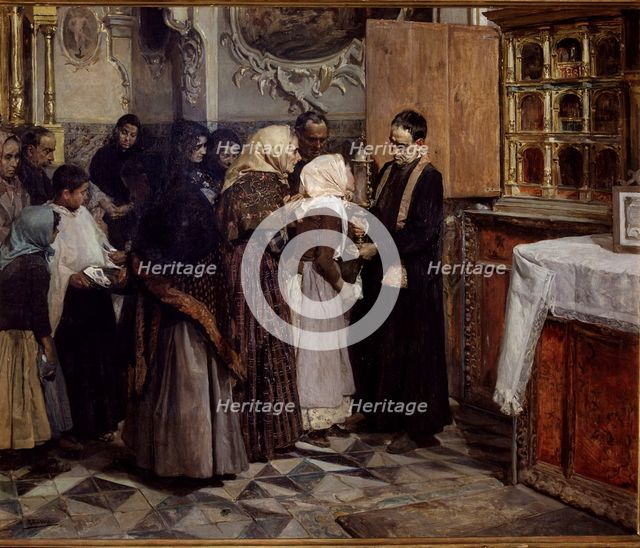 The Relic', oil by Joaquin Sorolla.