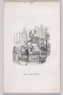 The Relics from The Complete Works of Béranger, 1836. Creator: Louis-Henri Brevière