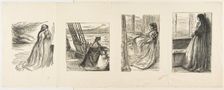 The Relief Fund in Lancashire, The Major's Daughter, The Morning Before the Massacre of St..., 1862. Creators: Joseph Swain, Dalziel Brothers