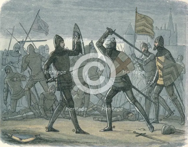 'The relief of Calais', 1864. Artist: James William Edmund Doyle.