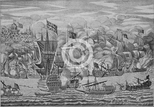 'The Relief of Gibraltar', c1710. Artist: Unknown.