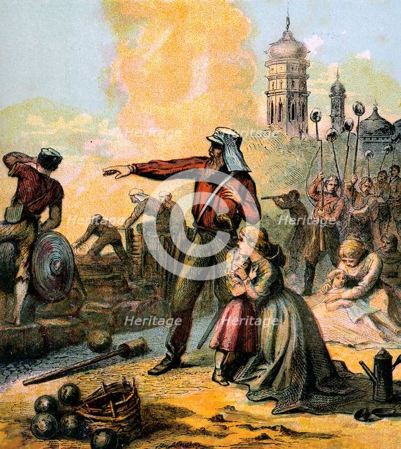 'The Relief of Lucknow', 1857 (c1850s). Artist: Unknown