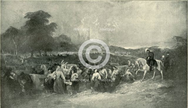'The Relief of Lucknow - Leading the Sufferers to the British Camp', (1901).  Creator: Unknown.