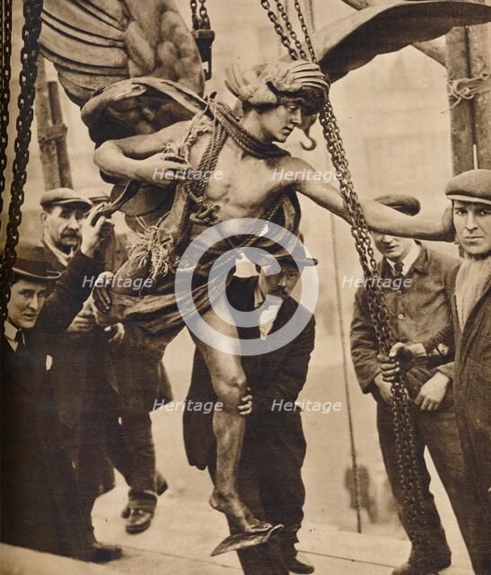 'The removal of Eros', 1925, (1938). Artist: Unknown.