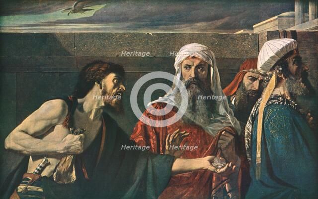 'The Remorse of Judas', 1866, (c1930).  Creator: Edward Armitage.