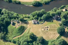 The remains of Clifford Castle, County of Herefordshire, 2018. Creator: Damian Grady