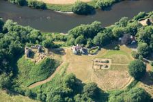 The remains of Clifford Castle, County of Herefordshire, 2018. Creator: Damian Grady
