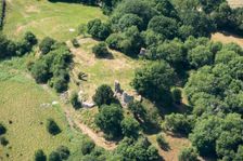 The remains of Snodhill Castle, County of Herefordshire, 2018. Creator: Damian Grady