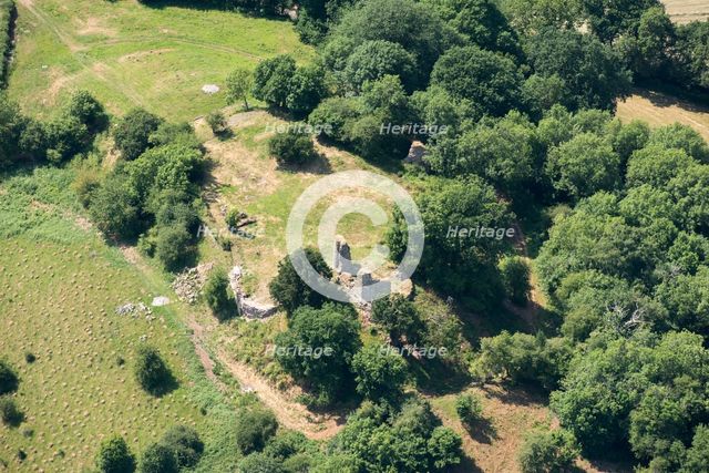 The remains of Snodhill Castle, County of Herefordshire, 2018. Creator: Damian Grady.