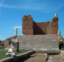 The remains of the Capitol of Ostia, Rome's port, 2nd century
