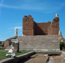 The remains of the Capitol of Ostia, Rome's port, 2nd century
