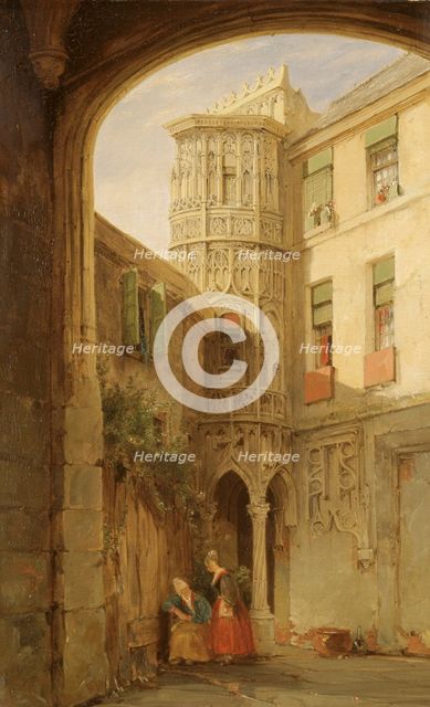 'The remains of the Palace of Philippe le Bel', 1835. Creator: James Holland.
