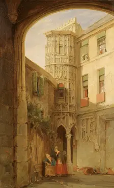 The remains of the Palace of Philippe le Bel 1835. Creator: James Holland