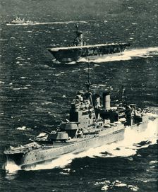 The Renown the Ark Royal and the Sheffield c1939-1941, (1942). Creator: Unknown