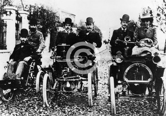 The Renault brothers, 1898. Artist: Unknown