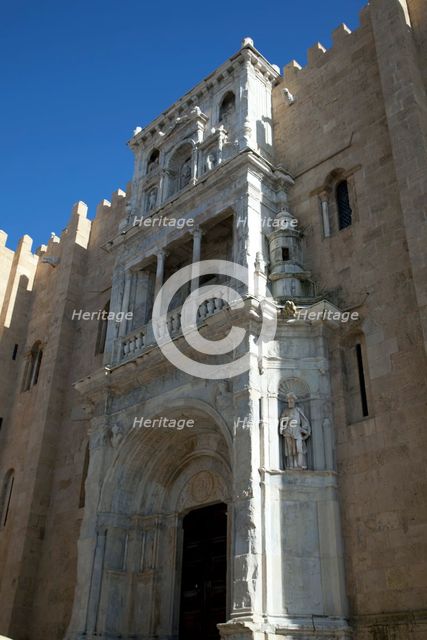 The Renaissance Porta Especiosa on the north facade of the Old Cathedral of Coimbra, Portugal, 2009. Artist: Samuel Magal