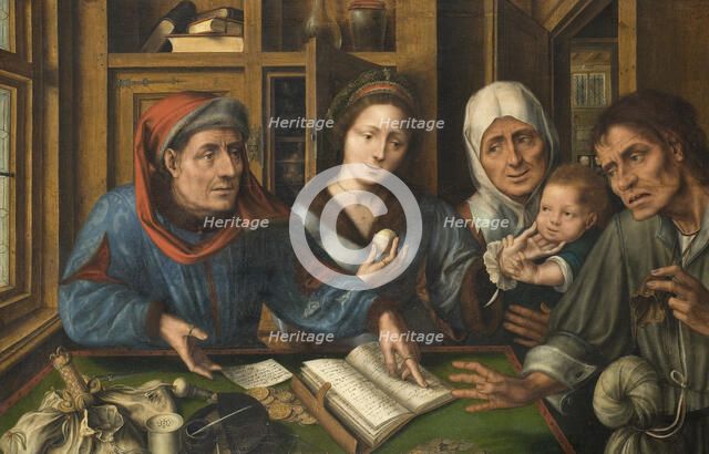 The Rent Receiver's Office, 1514. Creator: Jan Massys.