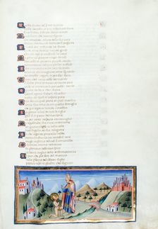 The renunciation of Francis before a bishop, 1444-c1450. Creator: Giovanni di Paolo