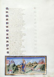 The renunciation of Francis before a bishop, 1444-c1450. Creator: Giovanni di Paolo