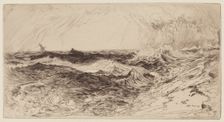 The Resounding Sea, 1880. Creator: Thomas Moran