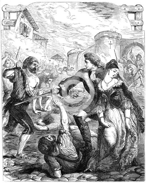 'The Rescue of the Duchess of Popoli', 18th century (19th century). Artist: Unknown