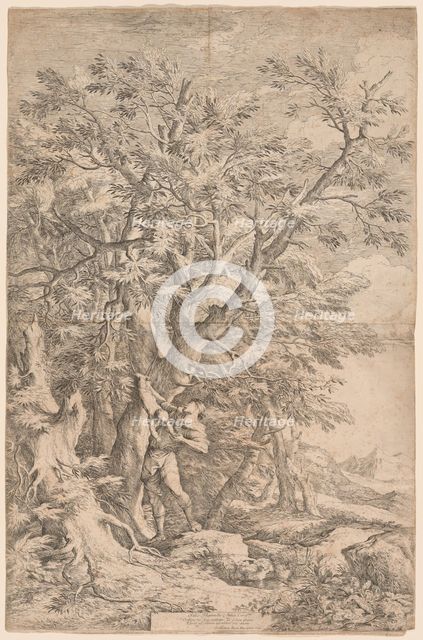 The Rescue of the Infant Oedipus, 1663. Creator: Salvator Rosa.