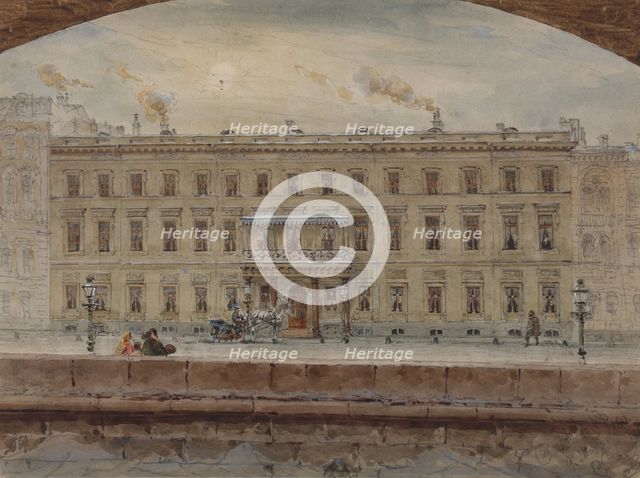 The Reserve House of the Winter Palace, 1860.