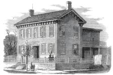 The residence of Abraham Lincoln, at Springfield, Illinois..., 1860. Creator: Unknown