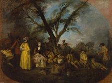 The Rest, 1709. Creator: Jean-Antoine Watteau