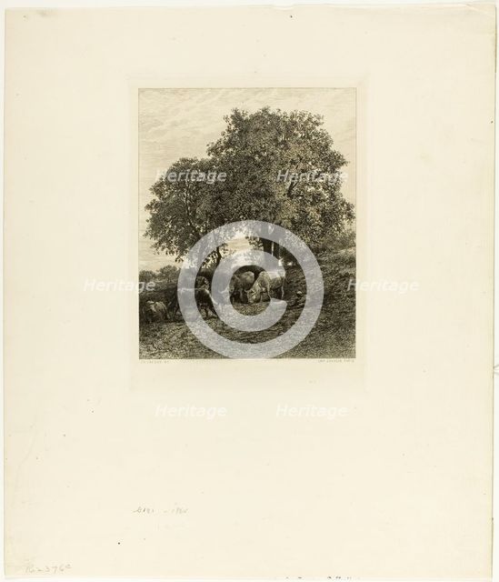 The Rest, c. 1865. Creator: Charles Emile Jacque.