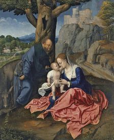 The Rest on the Flight into Egypt, 1515. Creator: Bernaert van Orley