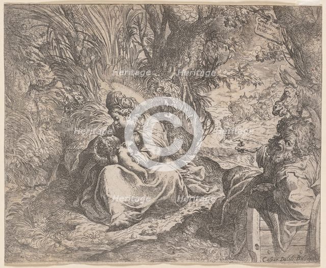 The Rest on the Flight into Egypt, 1587-1590 . Creator: Camillo Procaccini (Italian, 1546-1629).