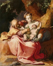 The Rest on the Flight into Egypt, 1592. Creator: Bloemaert, Abraham (1566-1651)
