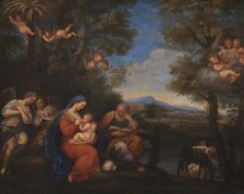 The Rest on the Flight into Egypt, 1593-1660. Creator: Francesco Albani