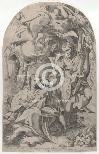 The rest on the flight into Egypt, 1600-23. Creator: Francesco Brizio.