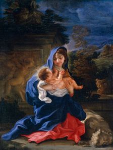 The rest on the flight into Egypt 1659-1709. Creator: Giovanni Battista Gaulli Baciccio