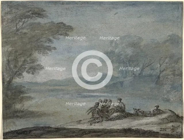 The Rest on the Flight into Egypt, 1682. Creator: Claude Lorrain.