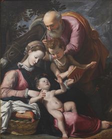 The Rest on the Flight into Egypt, 16th century. Creator: Santi di Tito (1536-1603)
