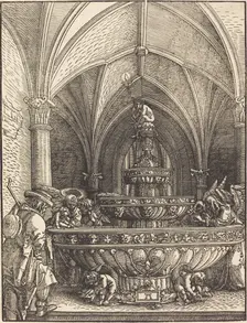 The Rest on the Flight into Egypt at a Fountain, c. 1512/1515. Creator: Albrecht Altdorfer