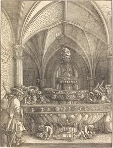 The Rest on the Flight into Egypt at a Fountain, c. 1512/1515. Creator: Albrecht Altdorfer