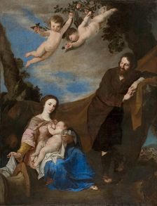 The Rest on the Flight into Egypt, Between 1640 and 1650. Creator: Ribera, José (Jusepe), de (1591-1652)