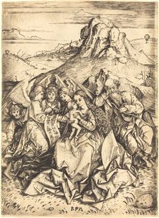 The Rest on the Flight into Egypt, c. 1480/1490. Creator: Master B. M.