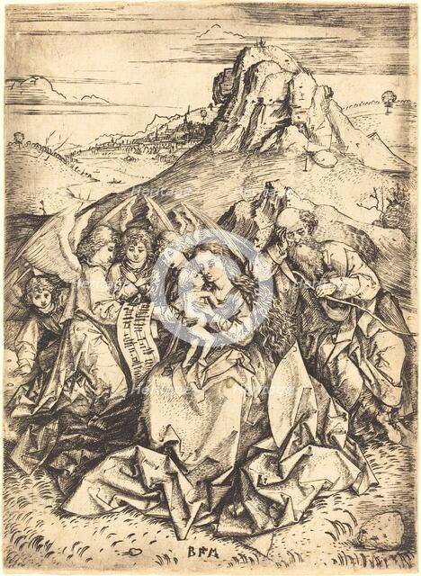 The Rest on the Flight into Egypt, c. 1480/1490. Creator: Master B. M..