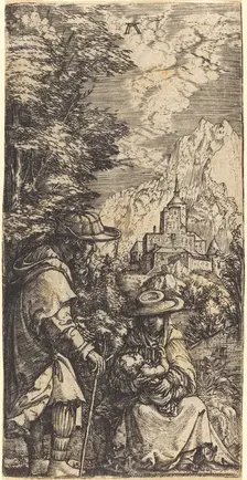 The Rest on the Flight into Egypt, c. 1515/1519. Creator: Albrecht Altdorfer