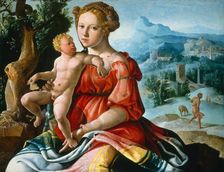 The Rest on the Flight into Egypt, c. 1530. Creator: Maerten van Heemskerck