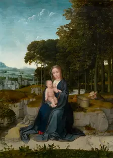 The Rest on the Flight into Egypt. Creator: Gerard David